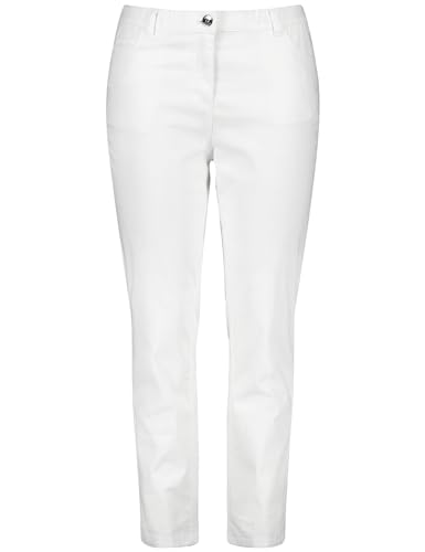 Samoon Damen Elastische 7/8 Jeans Betty unifarben 7/8 Länge White 46 von Samoon