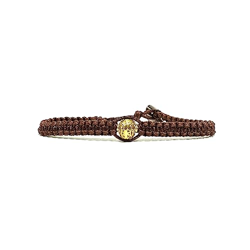 Shamballa Tibetan Fußkettchen, bequem, praktisch und langlebig, verstellbare Fußkettchen für Damen für den Sommer mit Messingeinsatz von Samsara