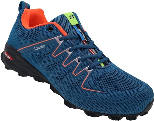 Herren Sportschuhe Sneaker Turnschuhe Laufschuhe Männer Schuhe Nr. 6302 (m.blau orange, 45) von Sandic