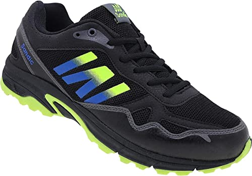 Herren Sportschuhe Sneaker Turnschuhe Laufschuhe Schuhe Nr. 2216 (Schwarz Grün Royal, eu_Footwear_Size_System, Adult, Men, Numeric, medium, Numeric_41) von Sandic