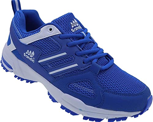 Herren Sportschuhe Sneaker Turnschuhe Laufschuhe Schuhe Nr. 2326 (Royal Weiß, eu_Footwear_Size_System, Adult, Men, Numeric, medium, Numeric_46) von Sandic