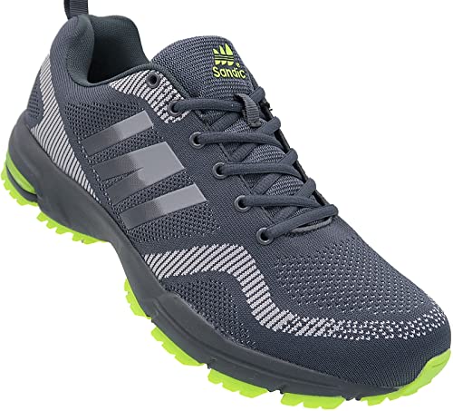 Herren Sportschuhe Sneaker Turnschuhe Schuhe Übergröße Art. Nr. 1388 (D.Grau Grau Grün, eu_Footwear_Size_System, Adult, Men, Numeric, medium, Numeric_47) von Sandic