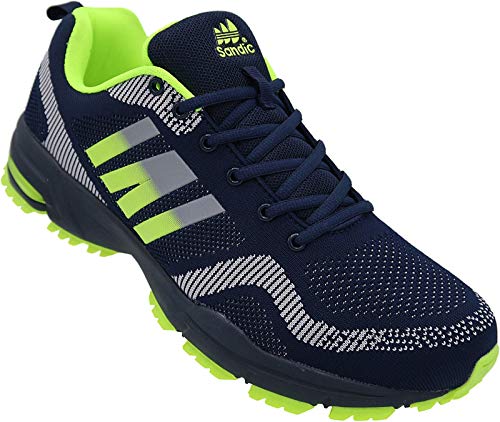 Herren Sportschuhe Sneaker Turnschuhe Schuhe Übergröße Art. Nr. 1388 (Navy Grau Grün, eu_Footwear_Size_System, Adult, Men, Numeric, medium, Numeric_47) von Sandic