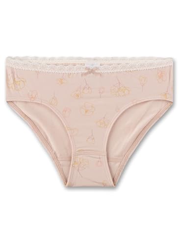 Mädchen-Rioslip Lila | Hochwertige und nachhaltige Unterhose für Mädchen aus Bio-Baumwolle. Unterhose Spitze und floralem Print | Unterwäsche für Mädchen von Sanetta