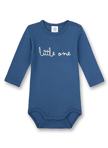 Sanetta Body Langarm Blau | Hochwertiger und nachhaltiger Body für Jungen aus Bio-Baumwolle. Baby Body 062 von Sanetta