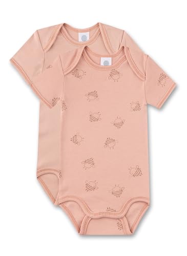 Sanetta Baby-Mädchen 324402 Doppelpack Body halbarm, Misty Rose, 74 von Sanetta