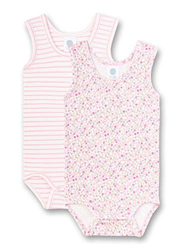 Sanetta Baby-Mädchen Body Doppelpack Spieler, Rosa (rosa 3813), 62 (Herstellergröße:062) von Sanetta