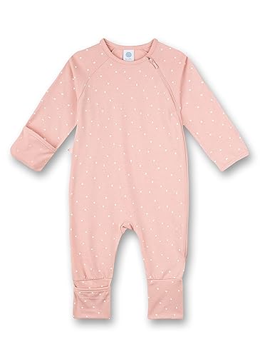 Sanetta Mädchen-Overall Rosa | Praktischer und bequemer Strampler aus Bio-Baumwolle für Mädchen. Baby Overall 050 von Sanetta