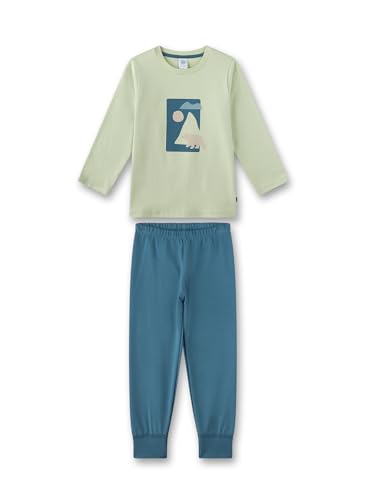 Sanetta Jungen-Schlafanzug Grün | Hochwertiger und bequemer Schlafanzug aus Bio-Baumwolle für Jungen. Langarm Schlafanzug mit Eisbär-Motiv | Pyjamaset für Jungen Sanetta Jungen-Schlafanzug Grün | Hochwertiger und bequemer Schlafanzug aus Bio-Baumwolle für Jungen. Langarm Schlafanzug mit Eisbär-Motiv | Pyjamaset für Jungen von Sanetta