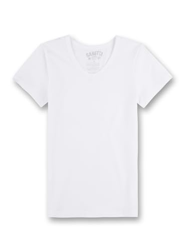 Sanetta Jungen 344685 Unterhemd, Weiß (White 10), 152 von Sanetta