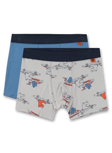 Sanetta Jungen 336786 Doppelpack Shorts, Light Grey, 116 EU Sanetta Jungen 336786 Doppelpack Shorts, Light Grey, 116 EU von Sanetta
