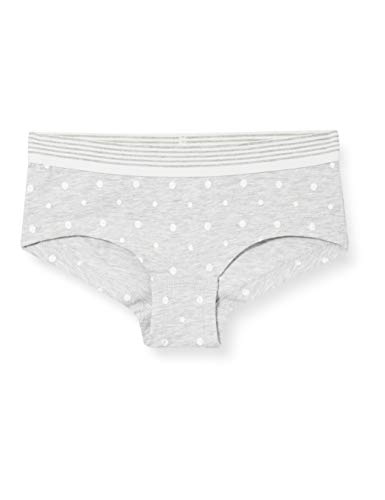 Sanetta Mädchen Cutbrief grau Slip, hellgrau Melange, 140 von Sanetta