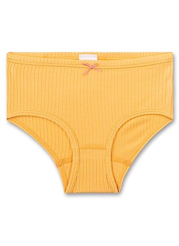 Sanetta Mädchen-Hüftslip Rippe Orange 116 von Sanetta