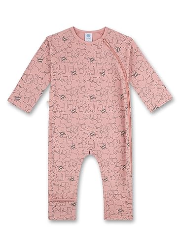 Sanetta Mädchen-Overall Rosa | Praktischer und bequemer Strampler aus Bio-Baumwolle für Mädchen. Baby Overall 098 von Sanetta