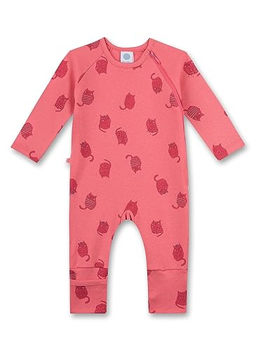 Sanetta Mädchen-Overall Rosa | Praktischer und bequemer Strampler aus weicher Bio-Baumwolle für Mädchen. | Babyoverall Größe 056 von Sanetta