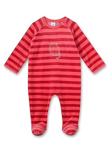 Sanetta Mädchen-Overall Rosa aus Nicki | Kuscheliger und bequemer Strampler aus weichem Nicki für Mädchen. | Babyoverall Größe 056 von Sanetta