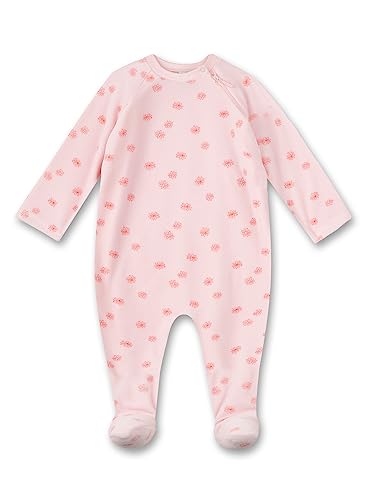 Sanetta Mädchen-Overall Rosa aus Nicki | Kuscheliger und bequemer Strampler aus weichem Nicki für Mädchen. | Babyoverall Größe 080 von Sanetta