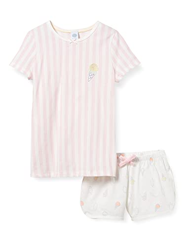 Sanetta Mädchen Pyjama Short, Allover rosa Baby-und Kleinkind-Schlafanzüge, 104 von Sanetta