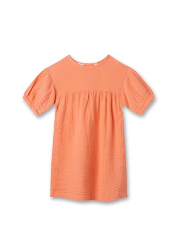 Sanetta Pure Mädchen-Kleid aus Musselin Orange | Hochwertiges und gemütliches Kleid aus Bio-Baumwolle für Mädchen. Baby & Kinder Bekleidung 080 von Sanetta