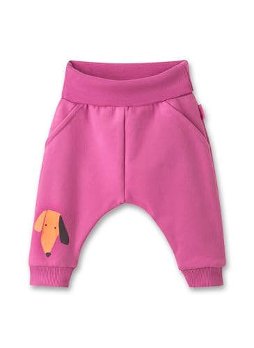 Sanetta Pure Mädchen-Sweathose Pink | Praktische und Bequeme Sweathose aus Bio-Baumwolle für Mädchen. Baby Bekleidung 068 von Sanetta