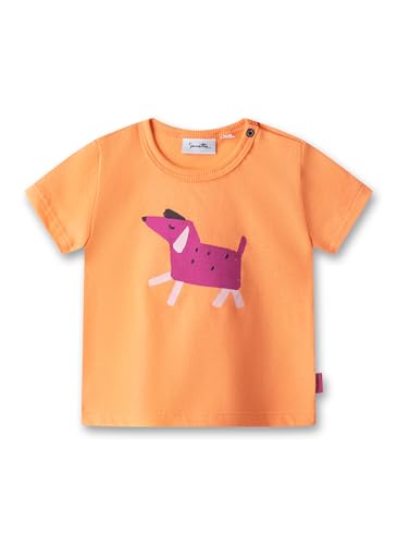 Sanetta Pure Mädchen T-Shirt Orange | Nachhaltiges und bequemes Shirt aus Bio-Baumwolle für Mädchen. Baby Bekleidung 068 von Sanetta