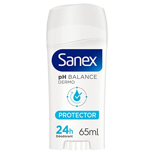 SANEX Deodorant Stick Dermo Protector – Deodorant für Damen/Herren – 24 Stunden wirksam – 65 ml von Sanex
