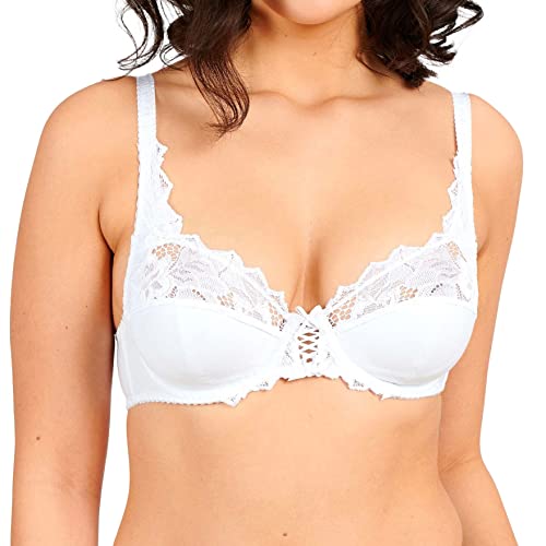 Sans Complexe Damen Push Up COTON D'ARUM Schalen, Spitze, Weiß, 95D (Herstellergröße: EU: 80D) von Sans Complexe