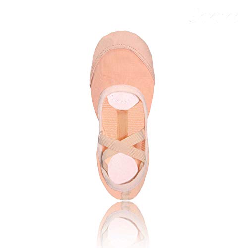 SANSHA Damen Weiche Ballettschuhe mit geteilter Ledersohle, 83x Pro-Fit Ballerinas, Pink, 37 EU von Sansha