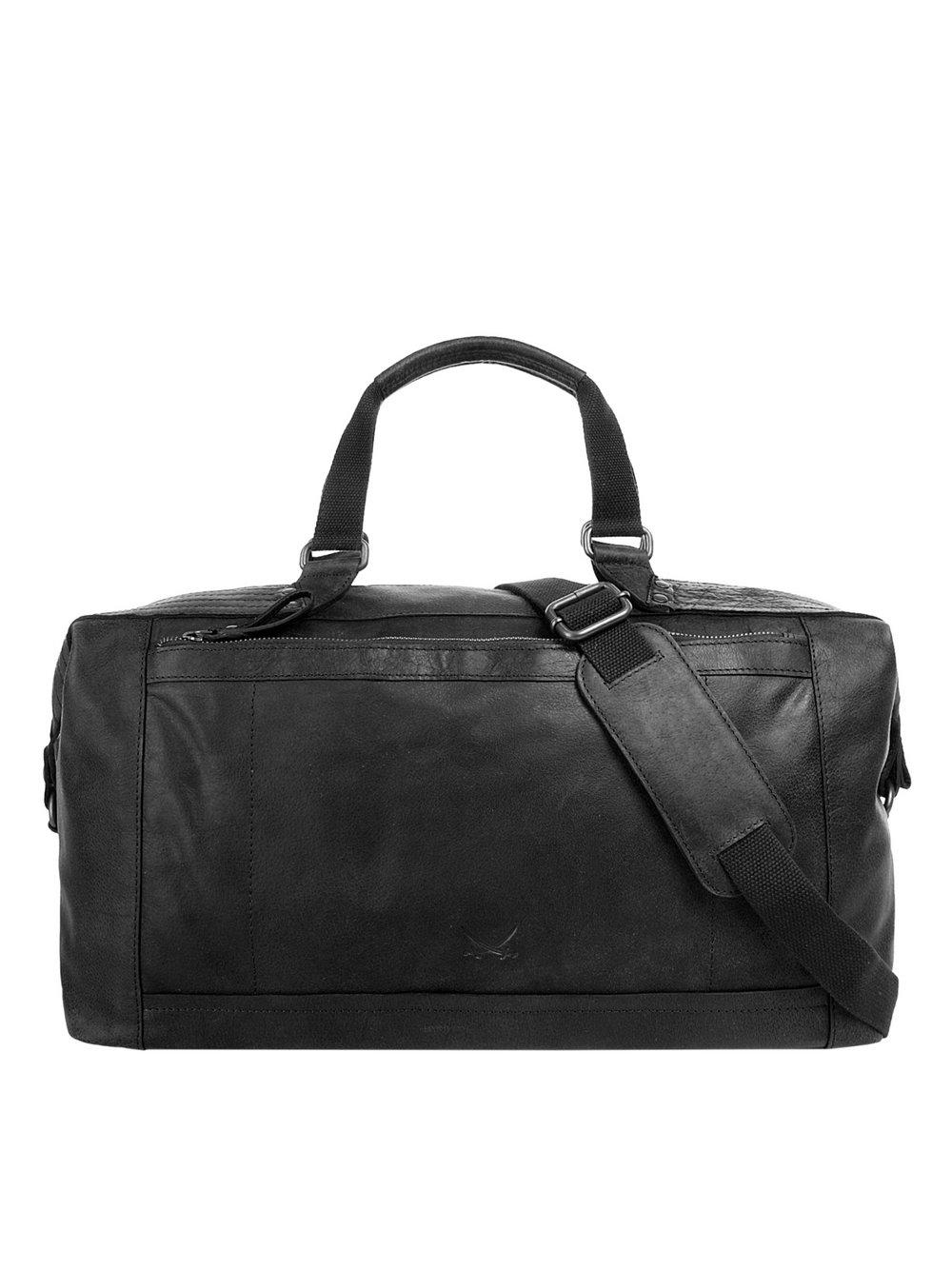 Sansibar Reisetasche Damen Leder, schwarz von Sansibar