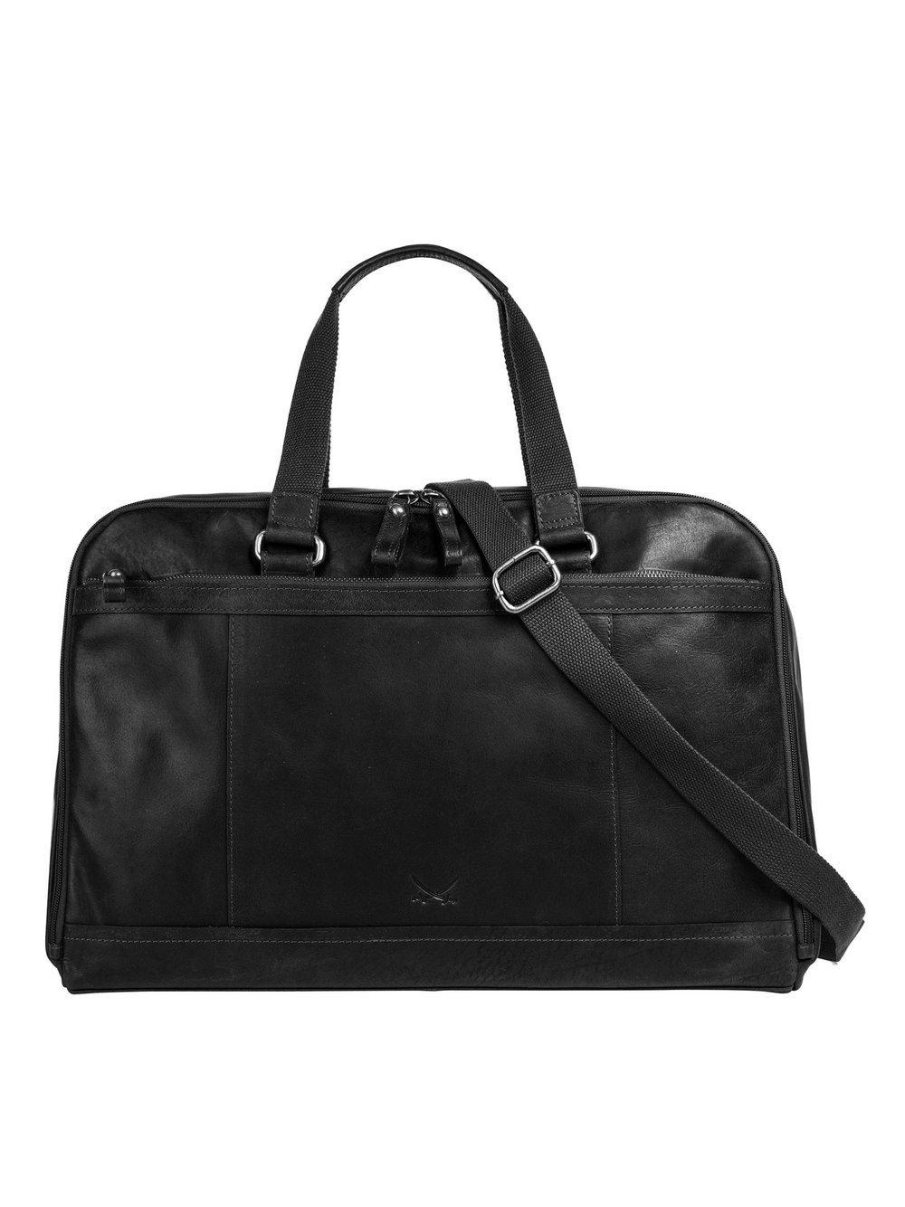 Sansibar Reisetasche Damen Leder, schwarz von Sansibar