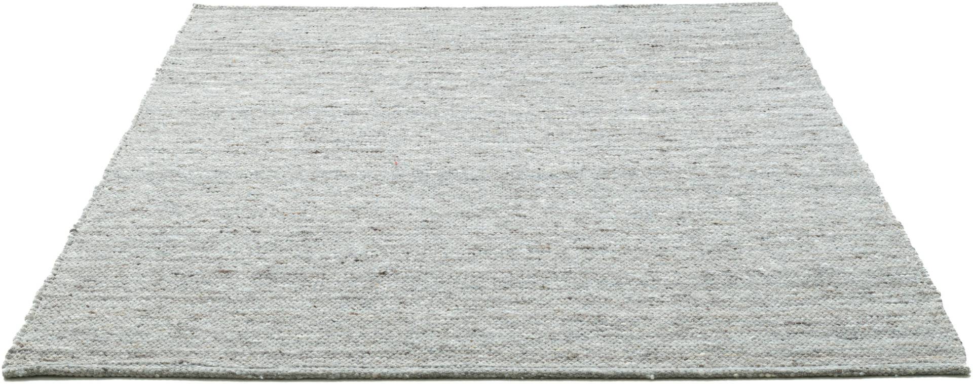 Sansibar Wollteppich "Hörnum", rechteckig, Handweb Teppich, meliert, reine gewalkte Wolle, handgewebt von Sansibar