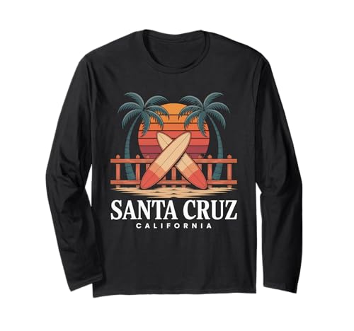 Santa Cruz Tshirt Herren California Surf Kalifornien Retro Langarmshirt Santa Cruz Tshirt Herren California Surf Kalifornien Retro Langarmshirt von Santa Cruz Tshirt Herren Kalifornien Retro Vintage