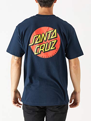 SANTA CRUZ Herren S/S T-Shirt Classic Dot Skate T-Shirt, Marineblau, Mittel von Santa Cruz