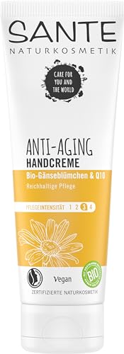 SANTE Naturkosmetik Anti Aging Handcreme, Vegan, Sheabutter und Bio-Gänseblümchen, Natürliche Handpflege, 75 ml SANTE Naturkosmetik Anti Aging Handcreme, Vegan, Sheabutter und Bio-Gänseblümchen, Natürliche Handpflege, 75 ml von Sante Naturkosmetik