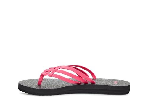 Sanuk Damen Yoga Sandy Flip-Flop, Knallpink (Hot Pink), 38 EU von Sanuk