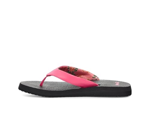 Sanuk Damen Yogamatte Vintage Floral Flip Flop, Knallpink (Hot Pink), 39 EU von Sanuk