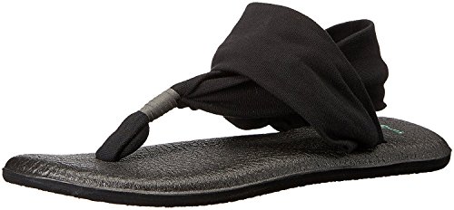 Sanuk Women's Yoga Sling 2 Sandal, Blk/Blk, 5 von Sanuk