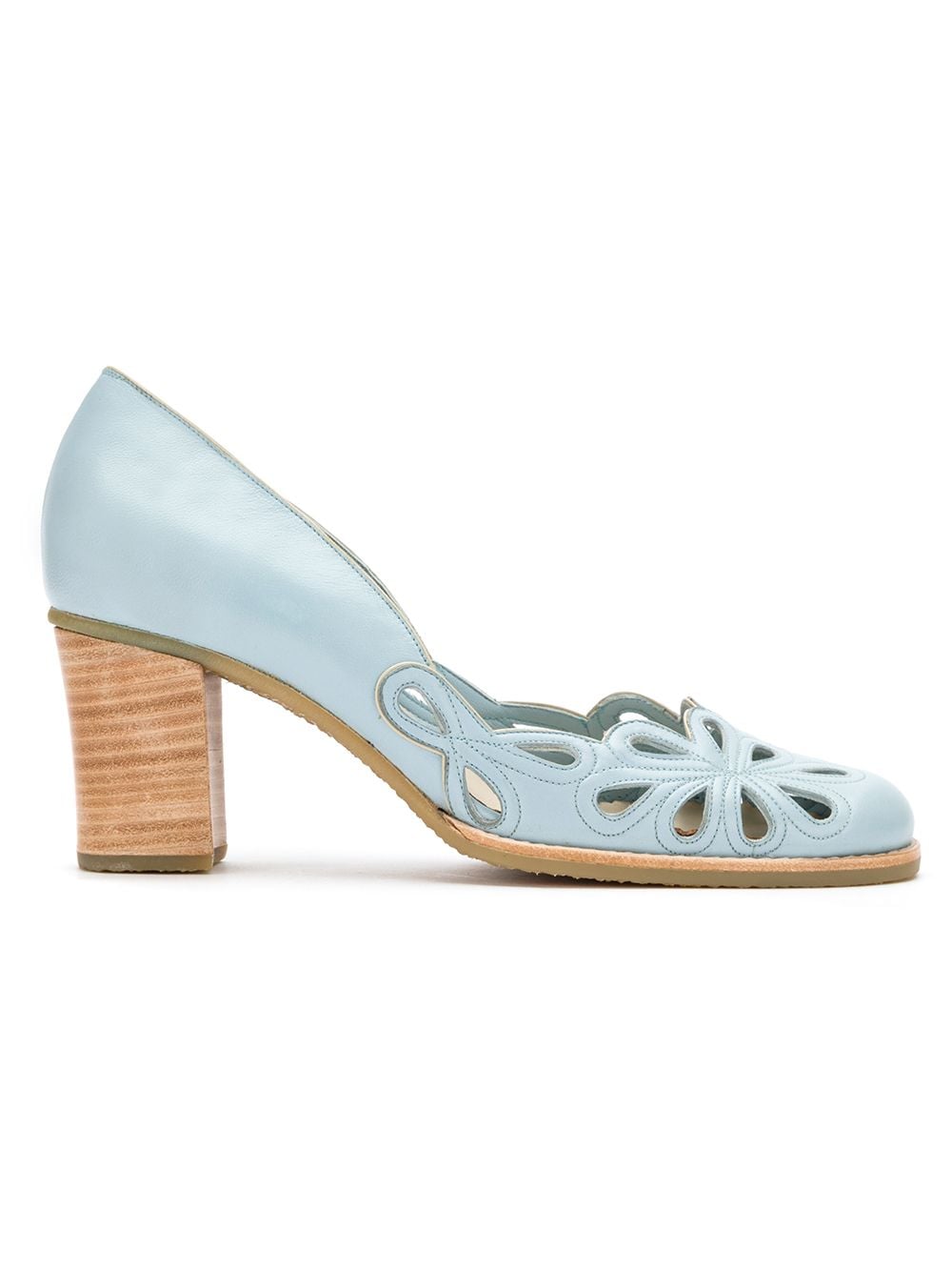 Sarah Chofakian Pumps mit Cut-Outs - Blau von Sarah Chofakian