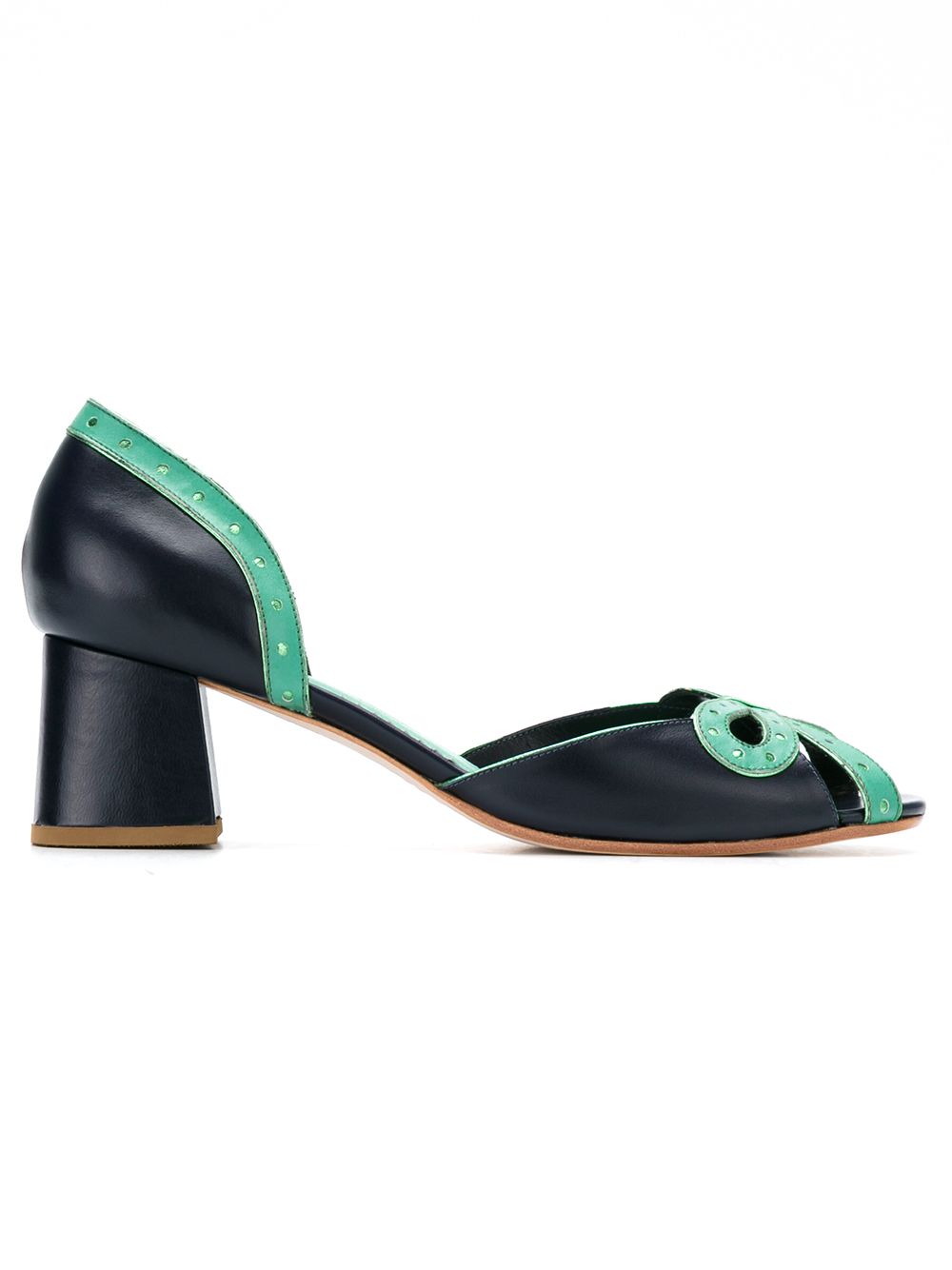 Sarah Chofakian Pumps mit Cut-Out - Blau von Sarah Chofakian