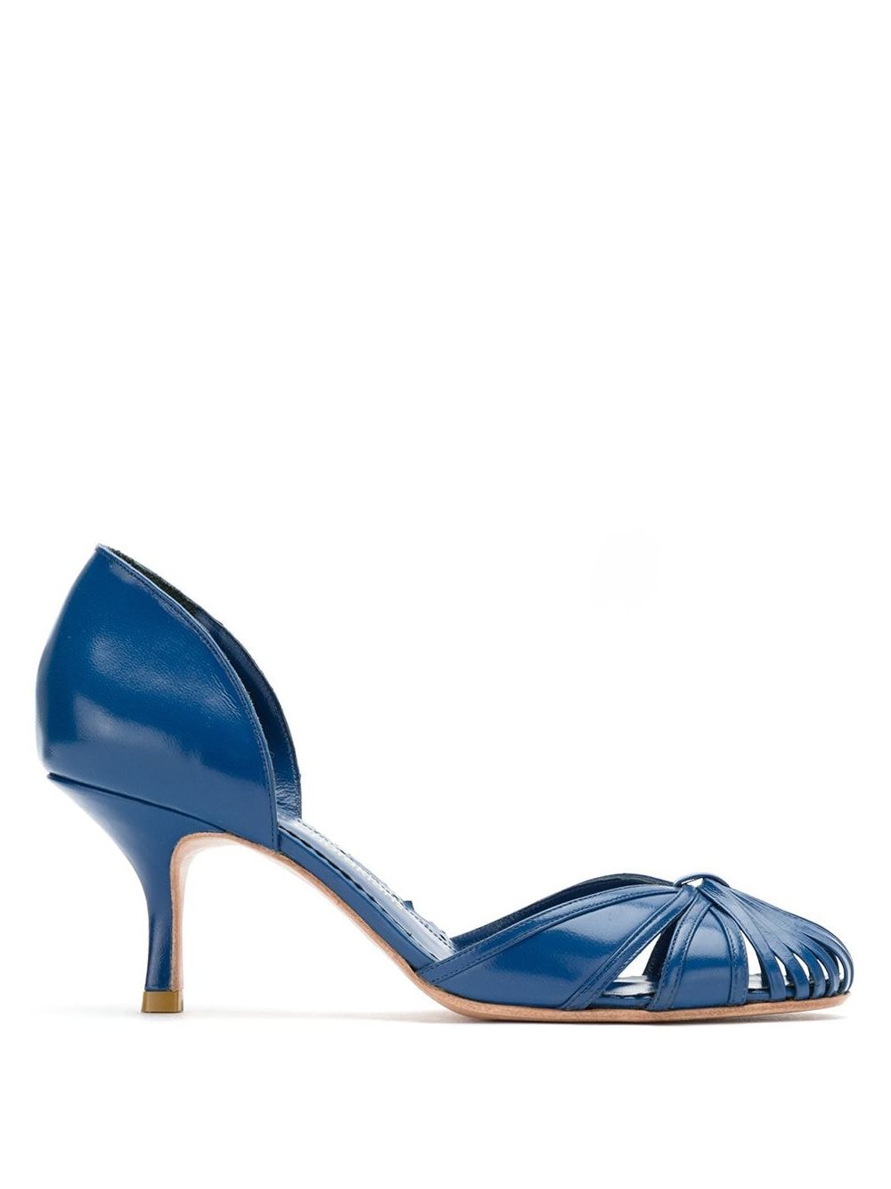 Sarah Chofakian Pumps aus Leder - Blau von Sarah Chofakian