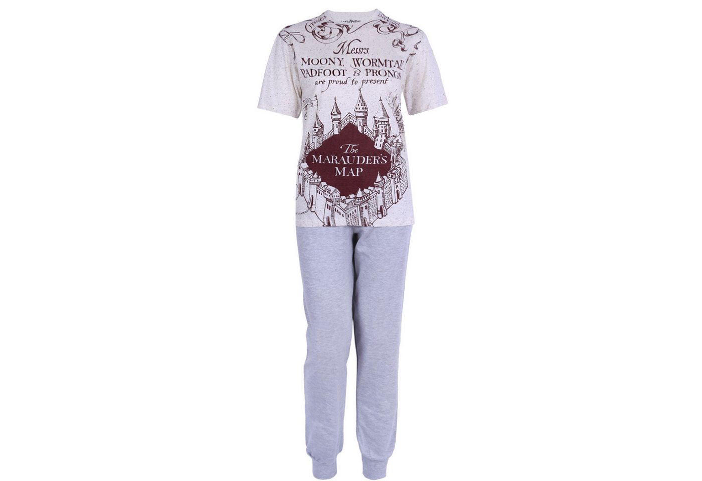 Sarcia.eu Pyjama Harry Potter Karte des Rumtreibers Pyjama/Schlafanzug für Herren L von Sarcia.eu