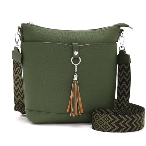 Sasrymnl große umhängetasche damen mittelgroß dunkelgrün handtasche damen mittelgroß handtasche damen groß Veganes Leder crossbody bag damen groß Sasrymnl große umhängetasche damen mittelgroß dunkelgrün handtasche damen mittelgroß handtasche damen groß Veganes Leder crossbody bag damen groß von Sasrymnl