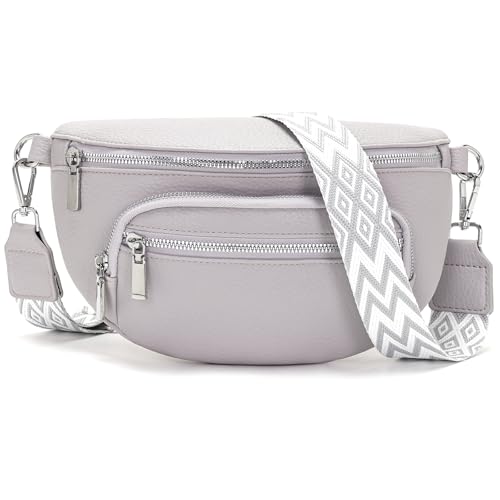 Sasrymnl kleine bauchtasche damen Hellgrau umhängetasche damen klein gürteltasche Veganes Leder brusttasche handtasche crossbody bag Sasrymnl kleine bauchtasche damen Hellgrau umhängetasche damen klein gürteltasche Veganes Leder brusttasche handtasche crossbody bag von Sasrymnl