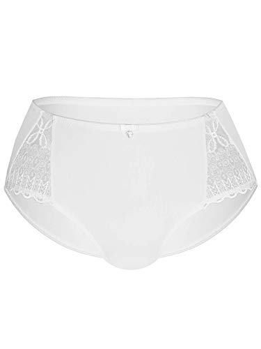 Sassa Damen Panties Panty 36089, Einfarbig, Gr. 38, Weiß (Weiß 00100) von Sassa