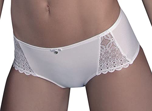 Sassa Damen Panties Panty 36089, Einfarbig, Gr. 46, Weiß (Weiß 00100) von Sassa