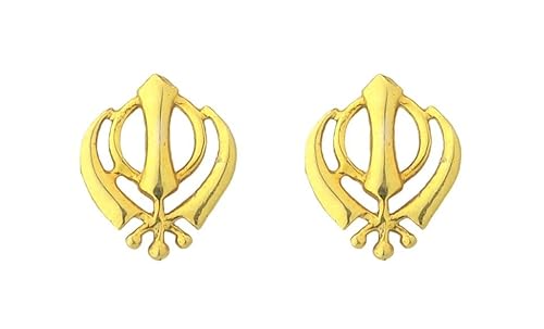 Ohrringe aus 18 Karat echtem zertifiziertem feinem Gelbgold, klassisches Design, Gelbgold, Kein Edelstein von Satfale Jewellers