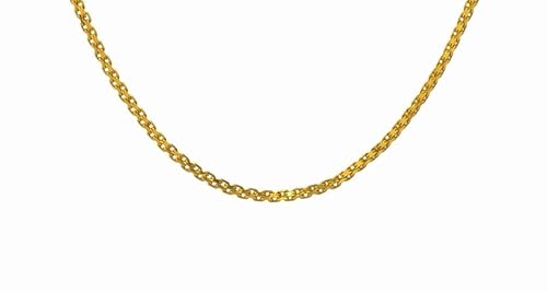 Satfale Jewellers 22 Karat reines, feines Gelbgold, zertifiziertes gestempeltes Gelbgold-Kabel-Design, Gelbgold, Kein Edelstein von Satfale Jewellers