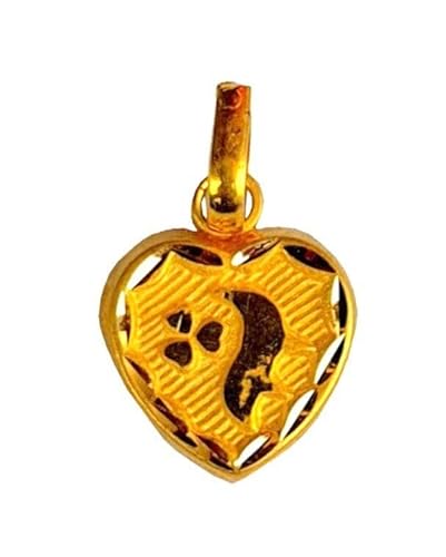 Satfale Jewellers 22K/18K echt zertifiziert Geldstrafe Gelb Gold Herzform von Satfale Jewellers