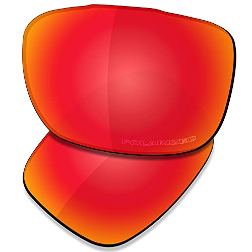 Saucer Premium Ersatzgläser für Oakley TwoFace OO9189 Sonnenbrillen High Defense - Fire Red Polarisiert von Saucer