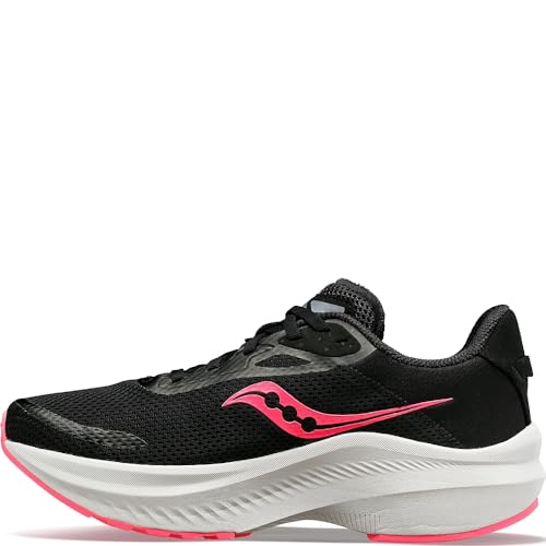 Saucony Axon 3 Damen-Sneaker, Schwarz/Vizi Pink, 5 von Saucony